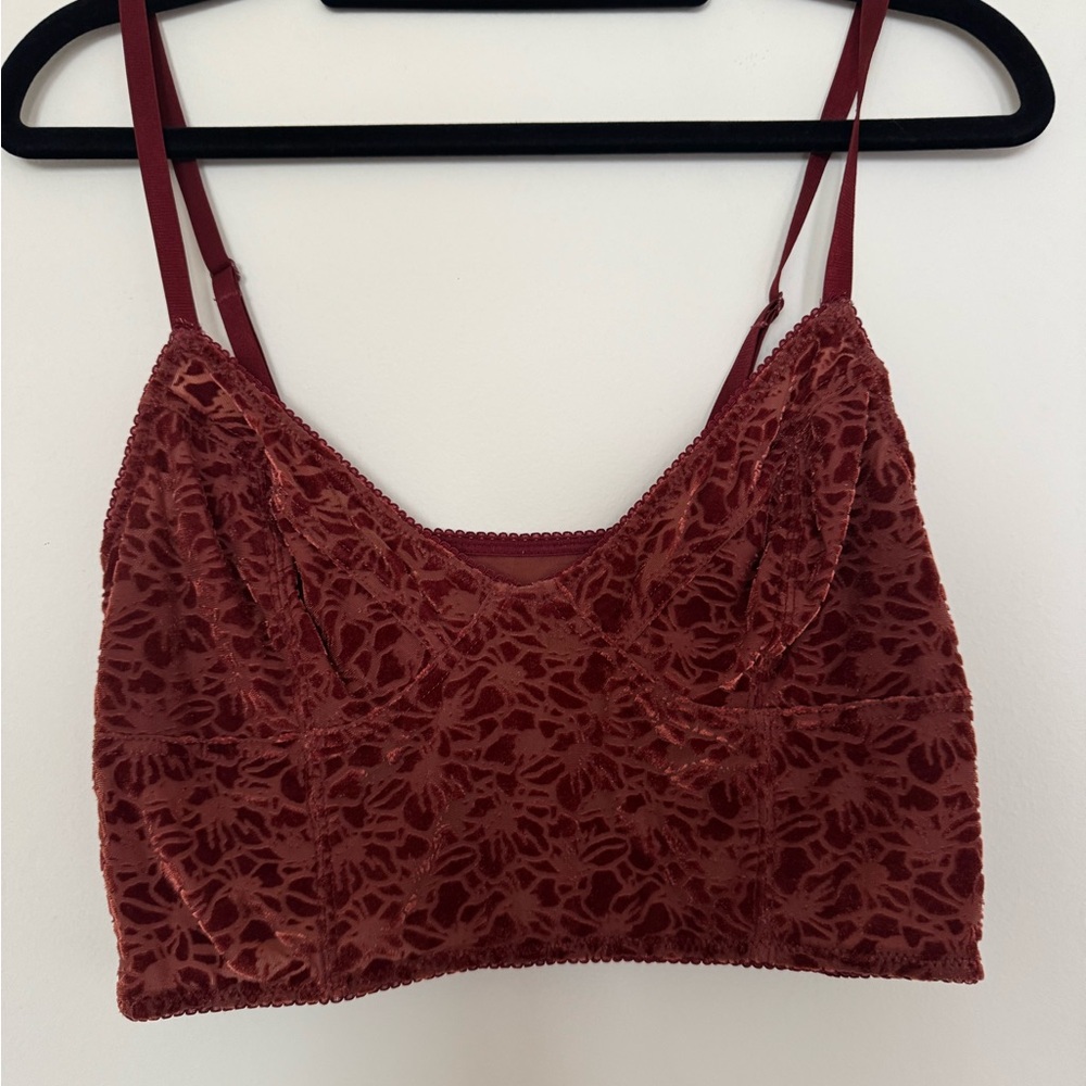 Red Velvet Bralette